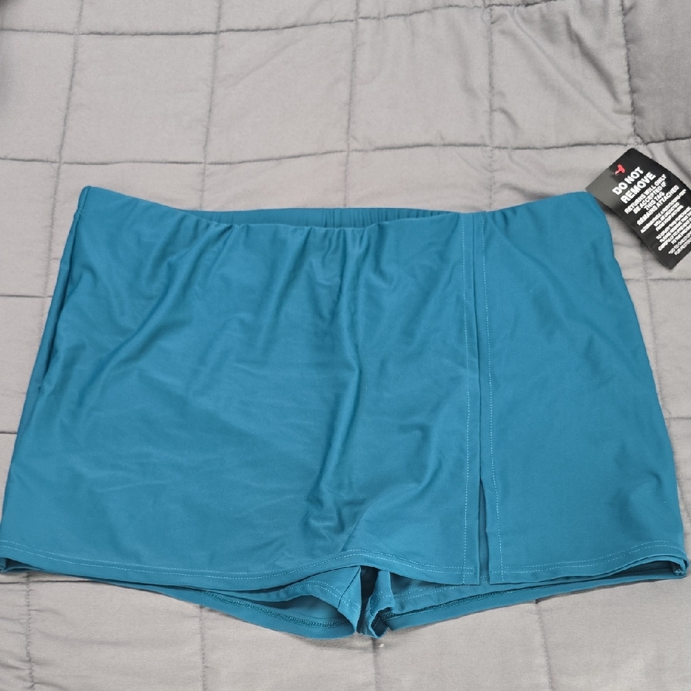 Teal Women's Swim Skort